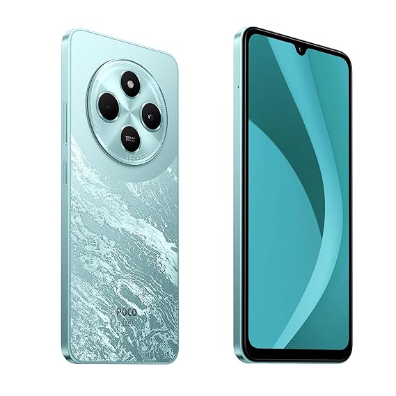 POCO C75 5G Aqua Bliss|4GB RAM 128GB ROM|6.88 inch HD+ Display|50MP Camera|5160 mAh Battery