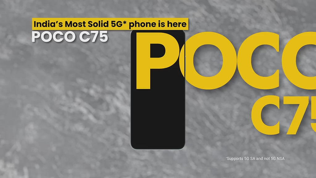 POCO C75 5G Aqua Bliss|4GB RAM 128GB ROM|6.88 inch HD+ Display|50MP Camera|5160 mAh Battery